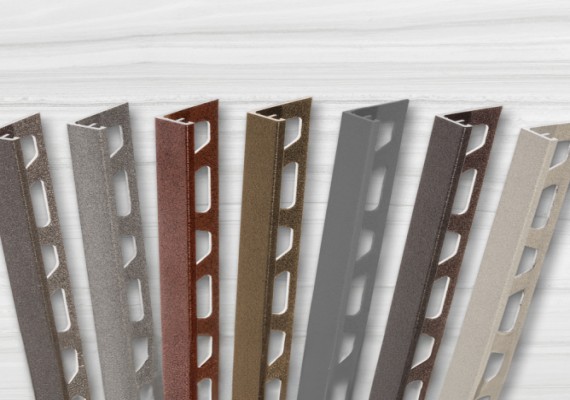 Schlüter® stays on trend with enhanced range of textured colour coatings for aluminium and stainless steel