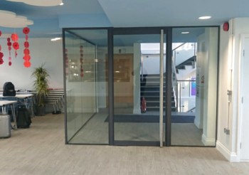 Promat’s fire rated glass door systems balance natural light with assured safety