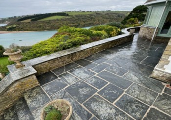 Repointing Random-sized Joints in Random-sized, Stone Paving 